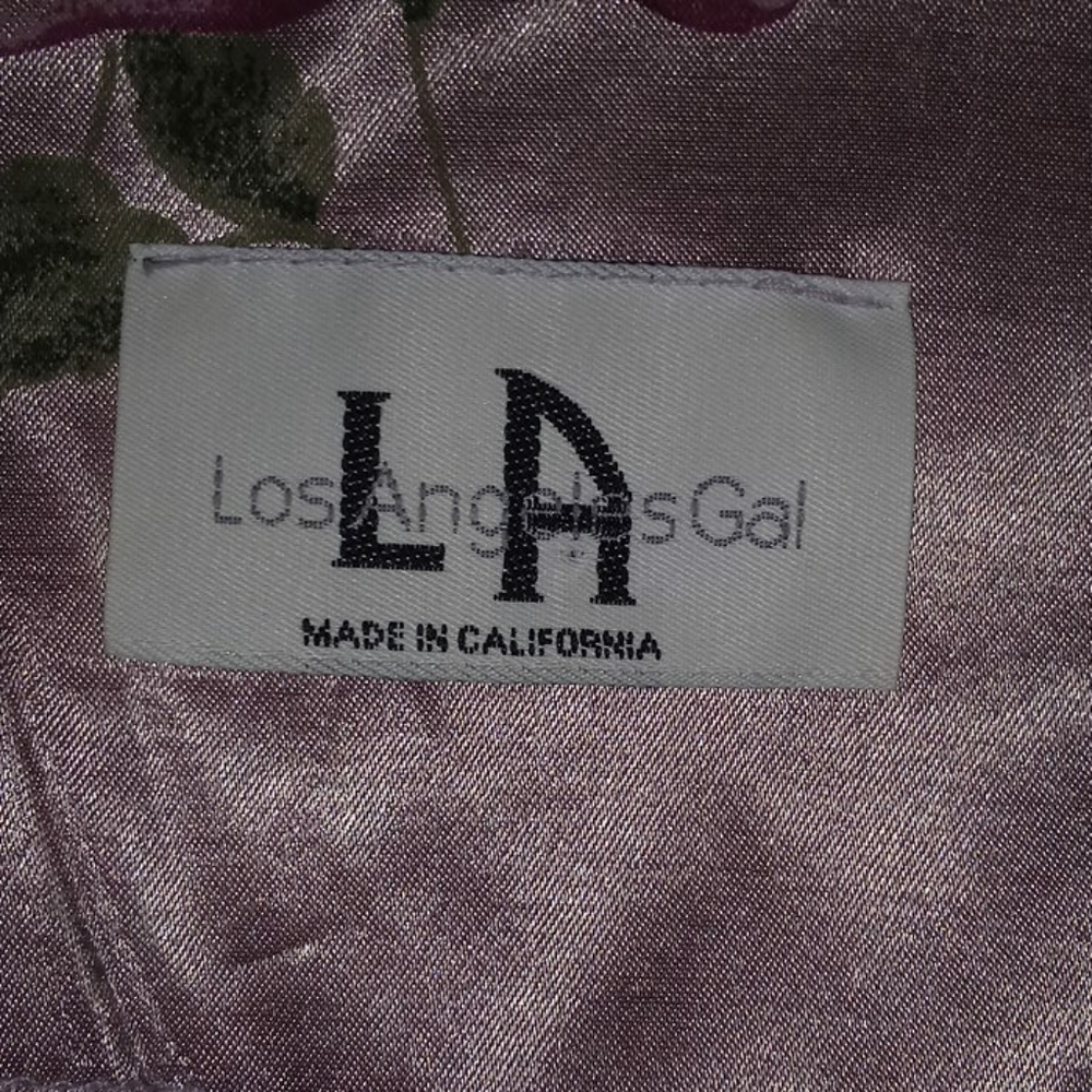 ❤5/$25 LA GIRL MAXI DRESS SATIN FLORAL SIZE M - Picture 9 of 9
